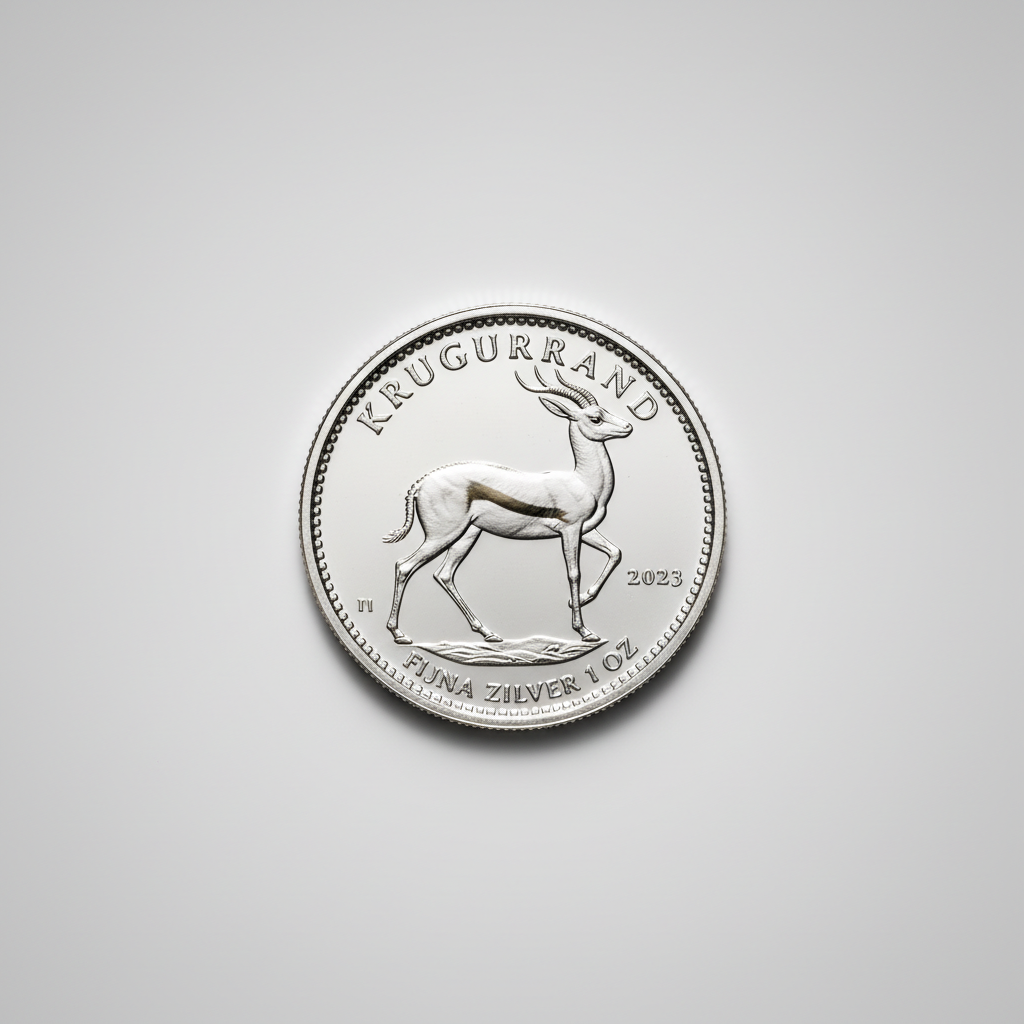 Krugerrand zilver 1 oz — AI-impressie