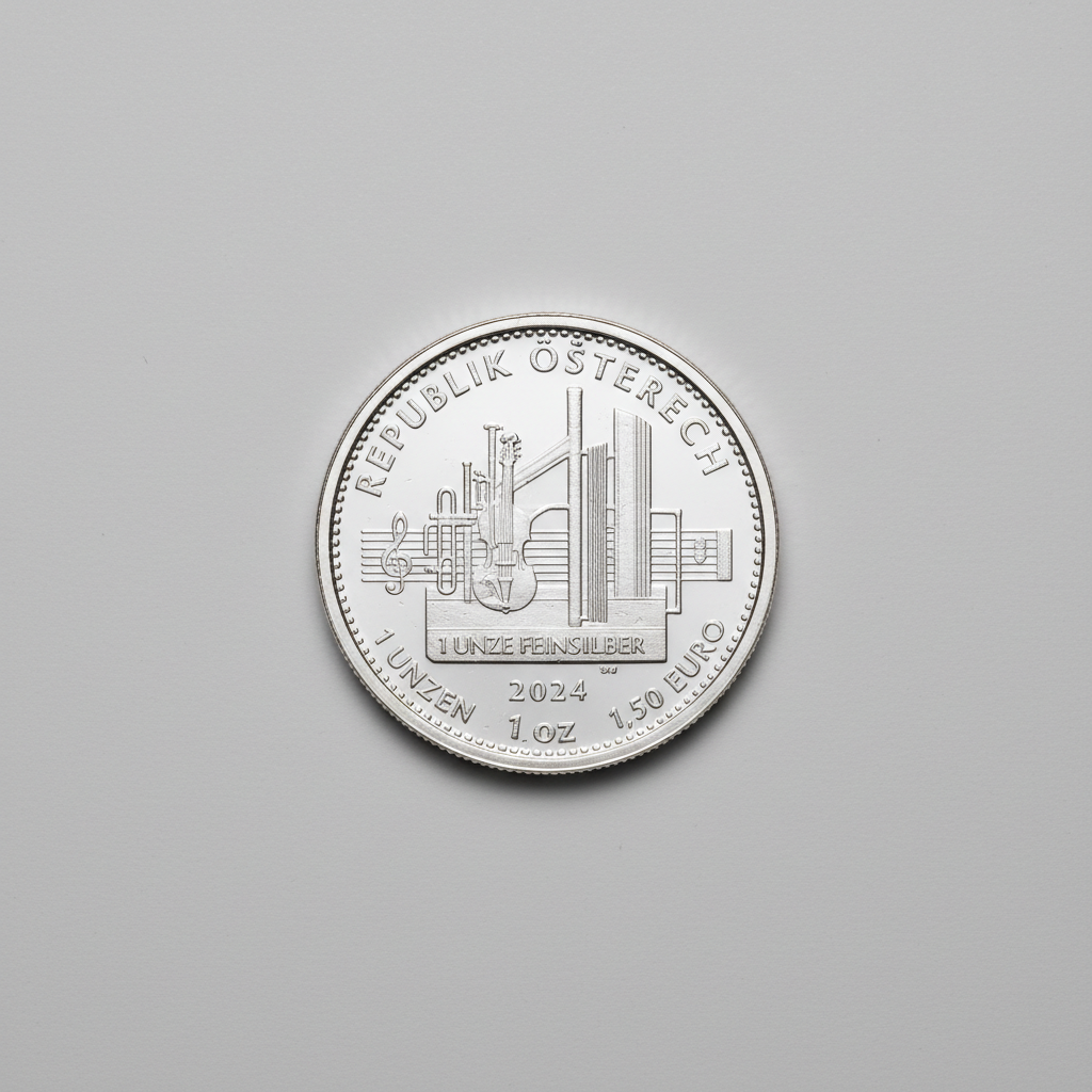 Zilveren Philharmoniker 1 oz — AI-impressie