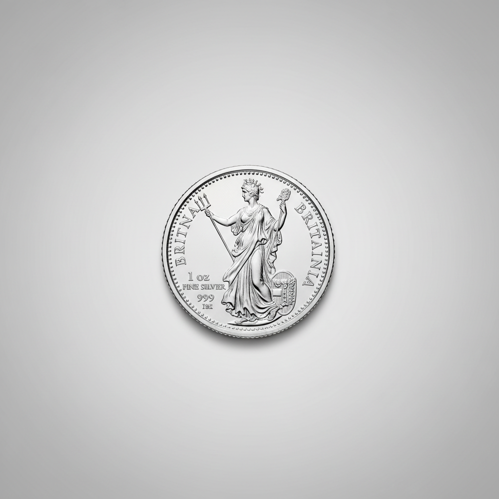 Britannia zilver 1 oz — AI-impressie