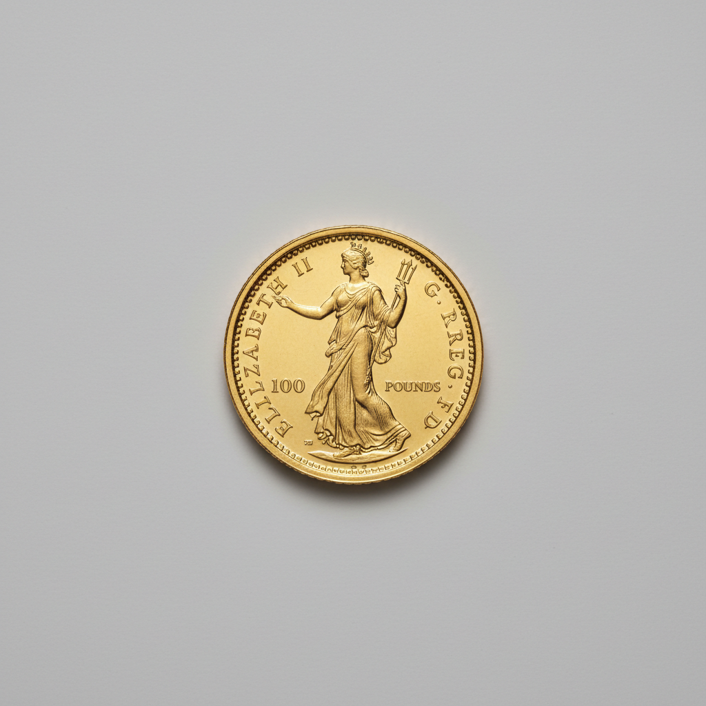 Britannia goud 1 oz — AI-impressie