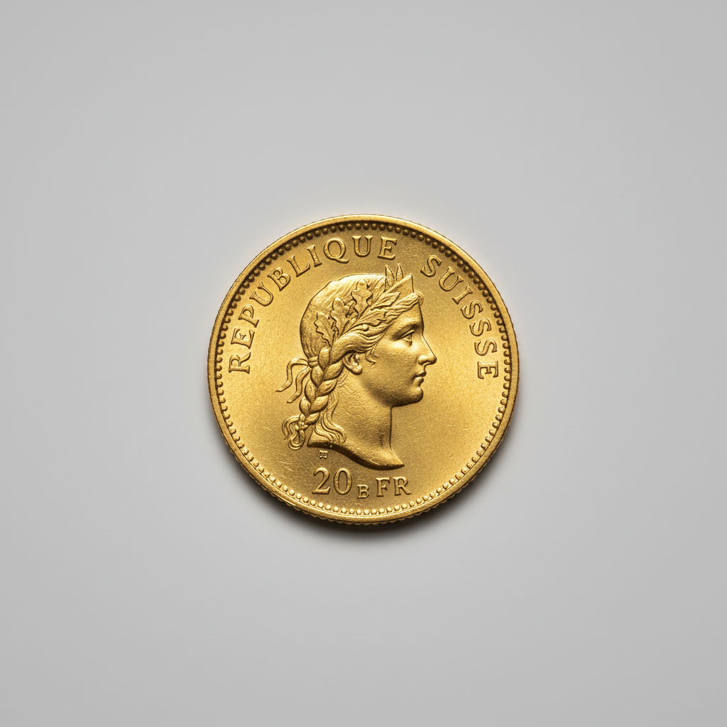 Zwitserse Vreneli 20 Franc — AI-impressie