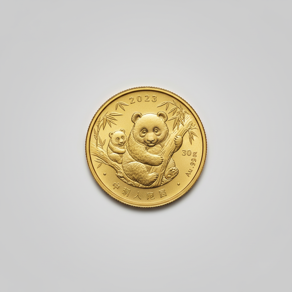 China Panda goud 30 g — AI-impressie