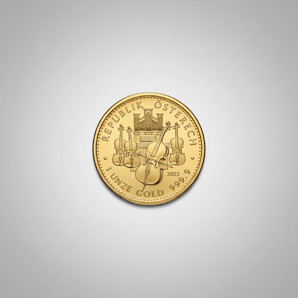 Wiener Philharmoniker goud 1 oz — AI-impressie